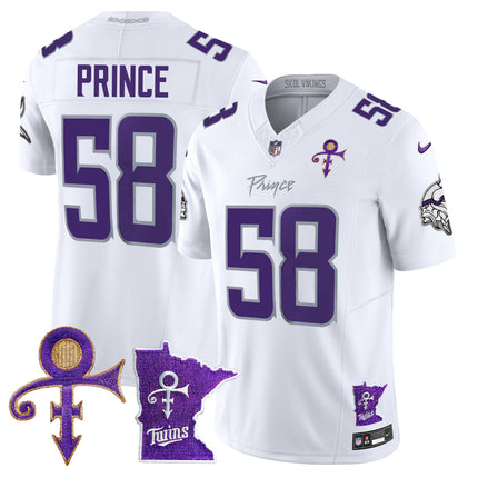 Men's Minnesota Vikings 2024 Prince Vapor Limited Jersey V2 - All Stitched