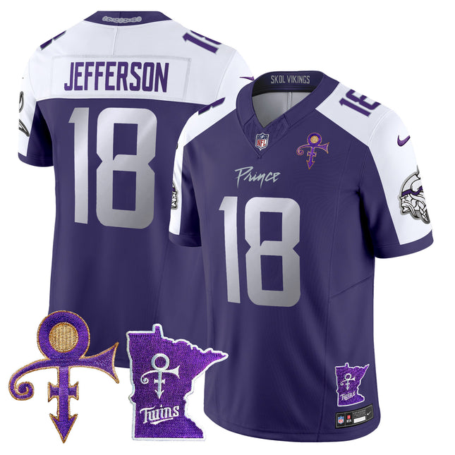 Men's Minnesota Vikings 2024 Prince Vapor Limited Jersey V2 - All Stitched