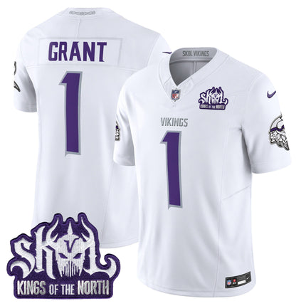 Men's Minnesota Vikings 2024 Winter Warrior Skol Patch Vapor Limited Jersey - All Stitched