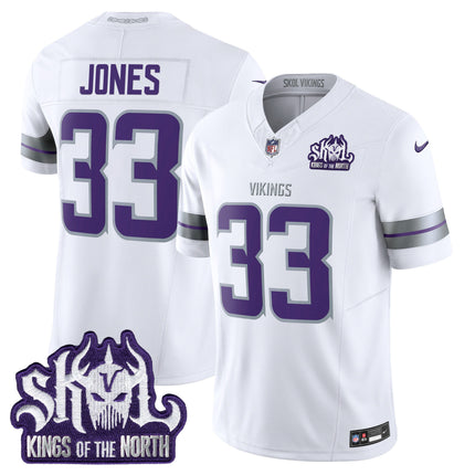 Men's Minnesota Vikings 2024 Winter Warrior Skol Patch Vapor Limited Jersey - All Stitched