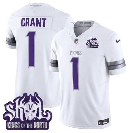 Men's Minnesota Vikings 2024 Winter Warrior Skol Patch Vapor Limited Jersey - All Stitched