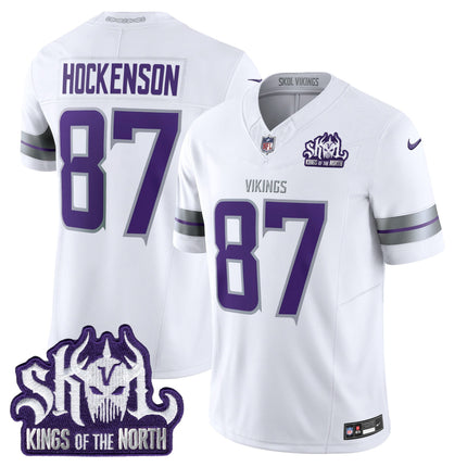 Men's Minnesota Vikings 2024 Winter Warrior Skol Patch Vapor Limited Jersey - All Stitched