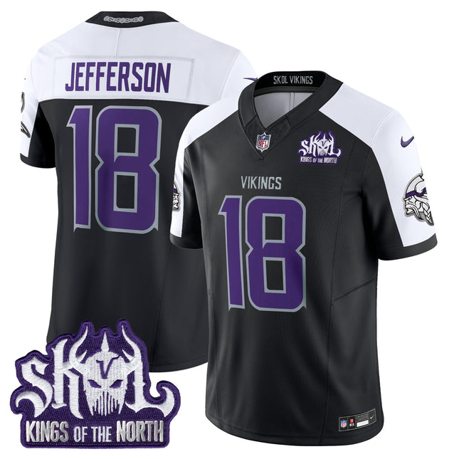 Men's Minnesota Vikings 2024 Winter Warrior Skol Patch Vapor Limited Jersey - All Stitched