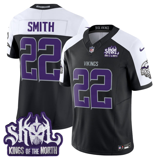 Men's Minnesota Vikings 2024 Winter Warrior Skol Patch Vapor Limited Jersey - All Stitched