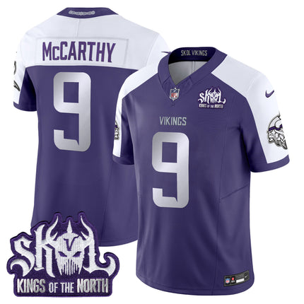 Men's Minnesota Vikings 2024 Winter Warrior Skol Patch Vapor Limited Jersey - All Stitched