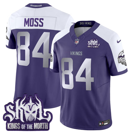 Men's Minnesota Vikings 2024 Winter Warrior Skol Patch Vapor Limited Jersey - All Stitched