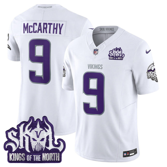 Men's Minnesota Vikings 2024 Winter Warrior Skol Patch Vapor Limited Jersey - All Stitched