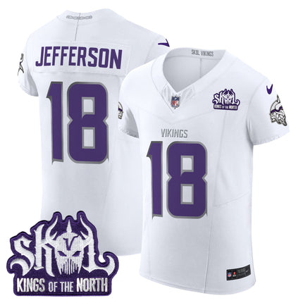 Men's Minnesota Vikings 2024 Winter Warrior Skol Patch Vapor Elite Jersey - All Stitched