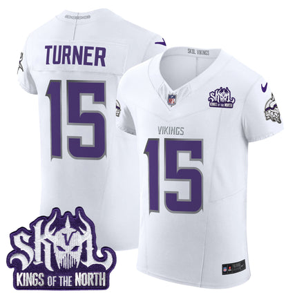 Men's Minnesota Vikings 2024 Winter Warrior Skol Patch Vapor Elite Jersey - All Stitched