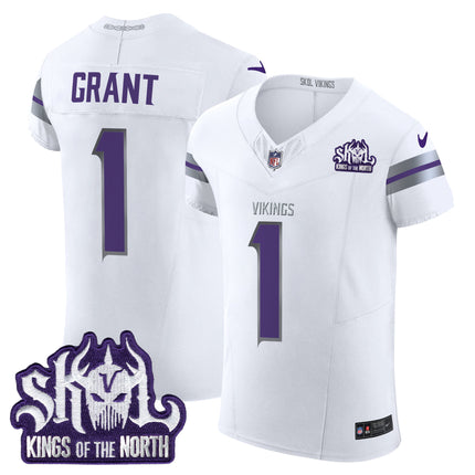 Men's Minnesota Vikings 2024 Winter Warrior Skol Patch Vapor Elite Jersey - All Stitched