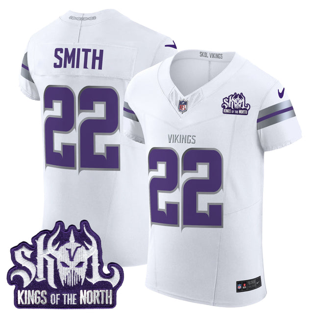 Men's Minnesota Vikings 2024 Winter Warrior Skol Patch Vapor Elite Jersey - All Stitched