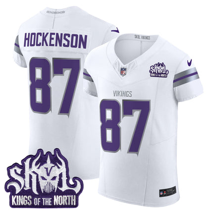 Men's Minnesota Vikings 2024 Winter Warrior Skol Patch Vapor Elite Jersey - All Stitched