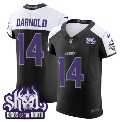 Men's Minnesota Vikings 2024 Winter Warrior Skol Patch Vapor Elite Jersey - All Stitched