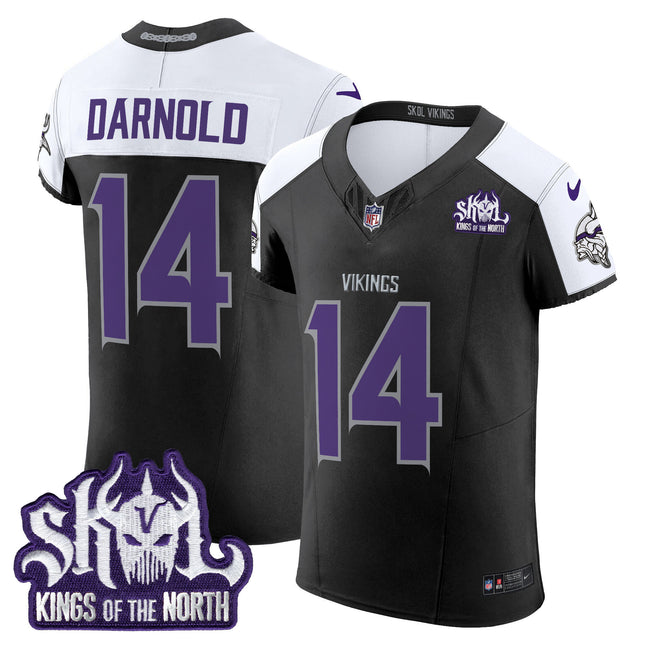 Men's Minnesota Vikings 2024 Winter Warrior Skol Patch Vapor Elite Jersey - All Stitched