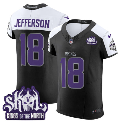 Men's Minnesota Vikings 2024 Winter Warrior Skol Patch Vapor Elite Jersey - All Stitched