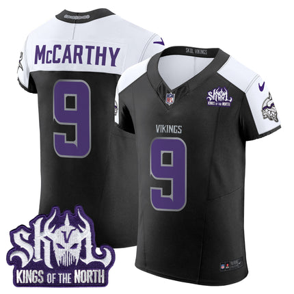 Men's Minnesota Vikings 2024 Winter Warrior Skol Patch Vapor Elite Jersey - All Stitched
