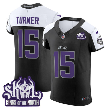 Men's Minnesota Vikings 2024 Winter Warrior Skol Patch Vapor Elite Jersey - All Stitched