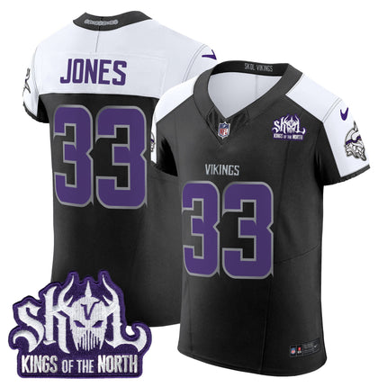 Men's Minnesota Vikings 2024 Winter Warrior Skol Patch Vapor Elite Jersey - All Stitched