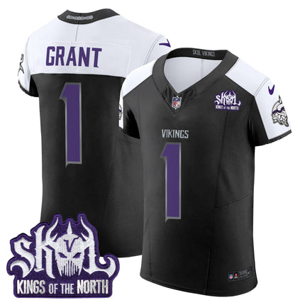 Men's Minnesota Vikings 2024 Winter Warrior Skol Patch Vapor Elite Jersey - All Stitched