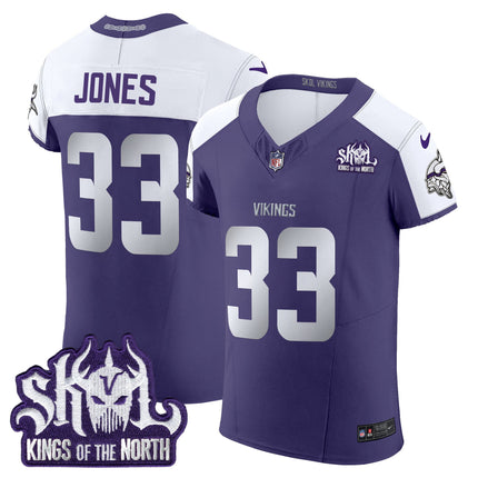 Men's Minnesota Vikings 2024 Winter Warrior Skol Patch Vapor Elite Jersey - All Stitched