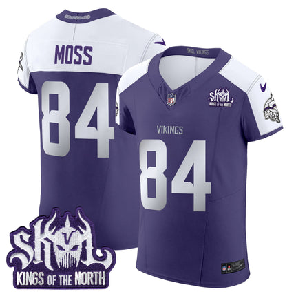 Men's Minnesota Vikings 2024 Winter Warrior Skol Patch Vapor Elite Jersey - All Stitched