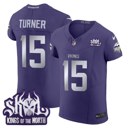 Men's Minnesota Vikings 2024 Winter Warrior Skol Patch Vapor Elite Jersey - All Stitched