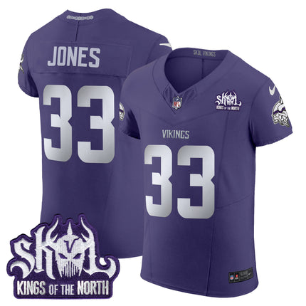 Men's Minnesota Vikings 2024 Winter Warrior Skol Patch Vapor Elite Jersey - All Stitched