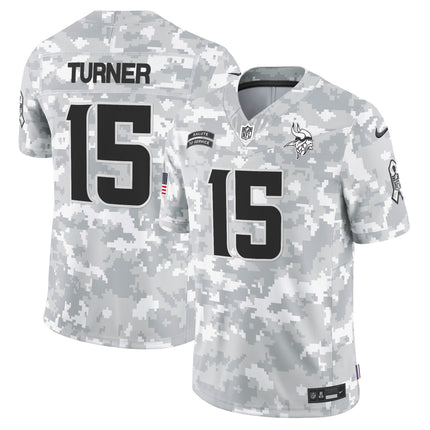 Minnesota Vikings 2024 Salute to Service Vapor Limited Jersey - Arctic Camo - All Stitched