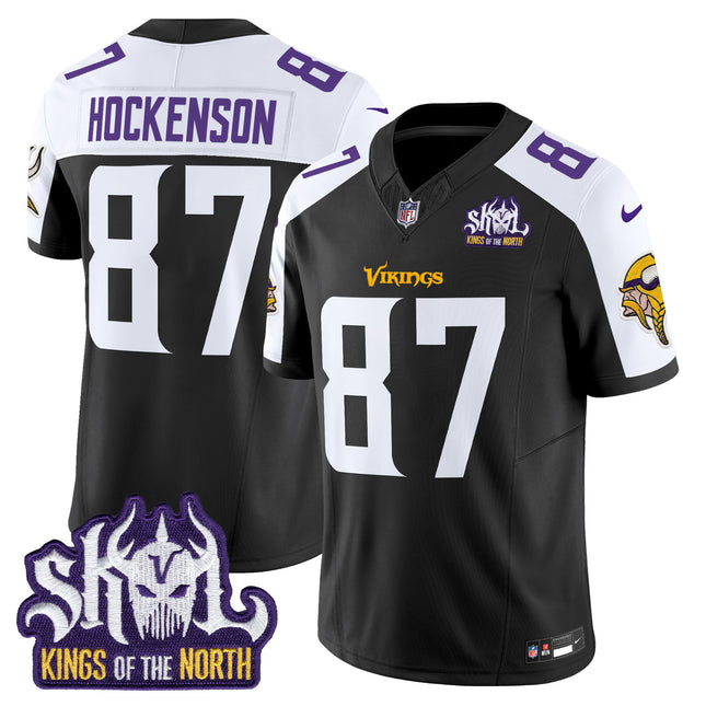 Men's Minnesota Vikings King Of The North Patch Vapor Limited Jersey - All Stitched