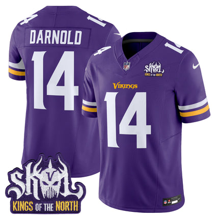 Men's Minnesota Vikings King Of The North Patch Vapor Limited Jersey - All Stitched