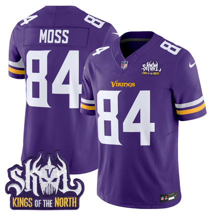 Men's Minnesota Vikings King Of The North Patch Vapor Limited Jersey - All Stitched