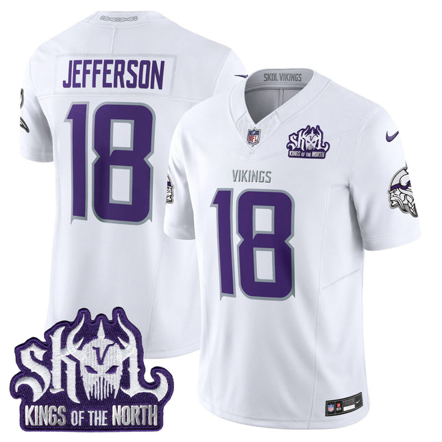 Men's Minnesota Vikings King Of The North Patch Vapor Limited Jersey - All Stitched