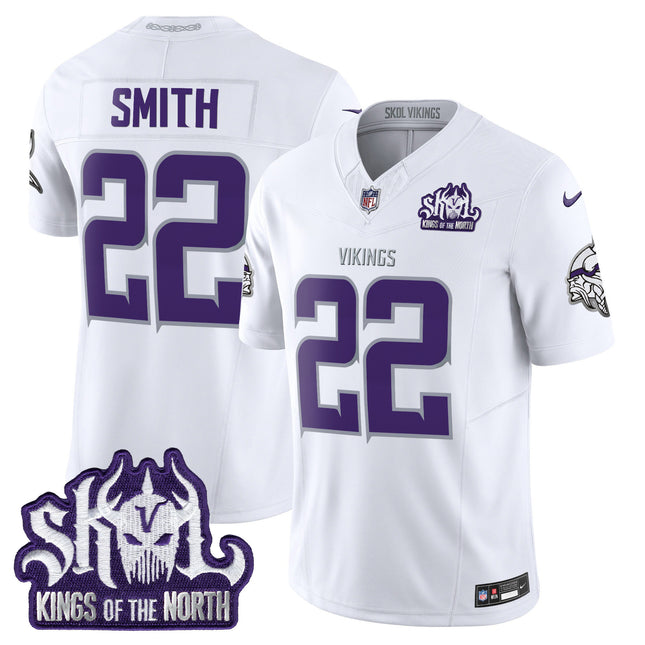 Men's Minnesota Vikings King Of The North Patch Vapor Limited Jersey - All Stitched