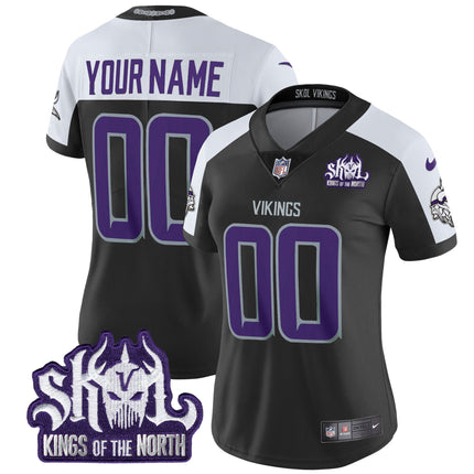 Minnesota Vikings 2025 Winter Warrior Skol Patch Vapor Limited Custom Jersey - All Stitched