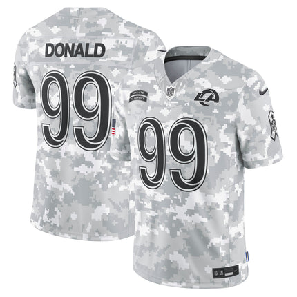 Aaron Donald Los Angeles Rams 2024 Salute to Service Vapor Limited Jersey - Arctic Camo - All Stitched