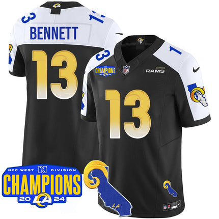 Men's Los Angeles Rams 2024 NFC West Division Champions Jersey - All Stitched