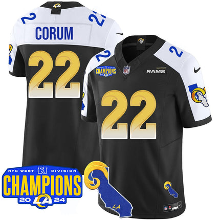 Men's Los Angeles Rams 2024 NFC West Division Champions Jersey - All Stitched