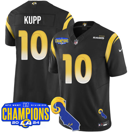 Men's Los Angeles Rams 2024 NFC West Division Champions Jersey - All Stitched