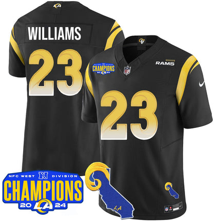 Men's Los Angeles Rams 2024 NFC West Division Champions Jersey - All Stitched