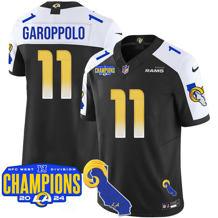 Men's Los Angeles Rams 2024 NFC West Division Champions Jersey - All Stitched