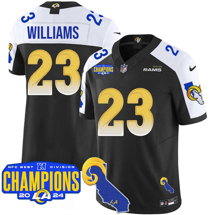 Men's Los Angeles Rams 2024 NFC West Division Champions Jersey - All Stitched