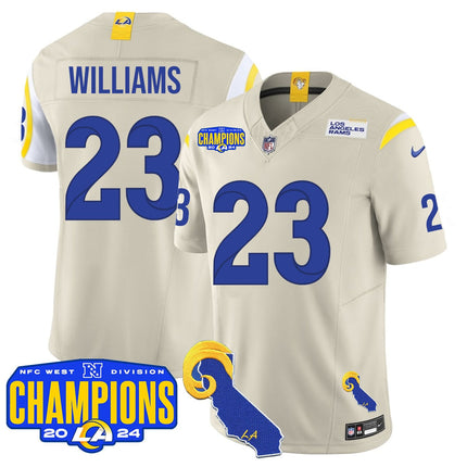 Men's Los Angeles Rams 2024 NFC West Division Champions Jersey - All Stitched