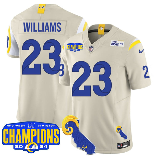 Men's Los Angeles Rams 2024 NFC West Division Champions Jersey - All Stitched