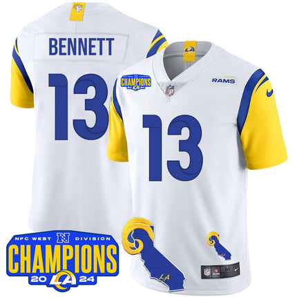 Men's Los Angeles Rams 2024 NFC West Division Champions Jersey - All Stitched