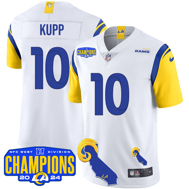 Men's Los Angeles Rams 2024 NFC West Division Champions Jersey - All Stitched