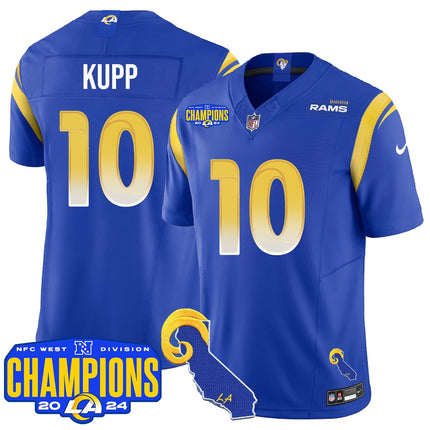 Men's Los Angeles Rams 2024 NFC West Division Champions Jersey - All Stitched