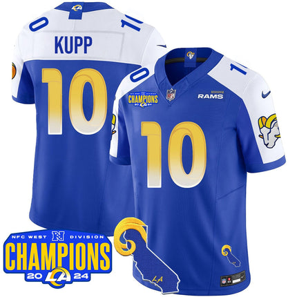 Men's Los Angeles Rams 2024 NFC West Division Champions Jersey - All Stitched