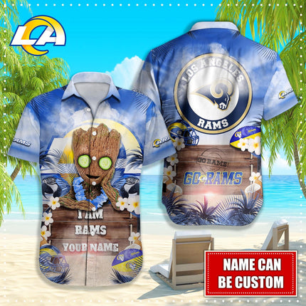 Los Angeles Rams NFL-Hawaiian shirt custom Q-48112