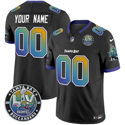 Custom Gender/Name Buccaneers Tampa City Super Bowl LIV Patch Vapor Limited Jersey - All Stitched