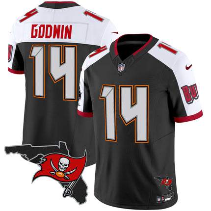 Men's Buccaneers Florida Patch Vapor Limited Jersey V2 - All Stitched